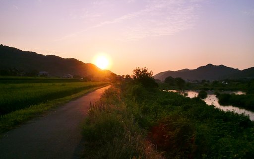 素晴らしい夕焼け!