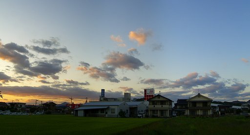 秋空−夕焼け