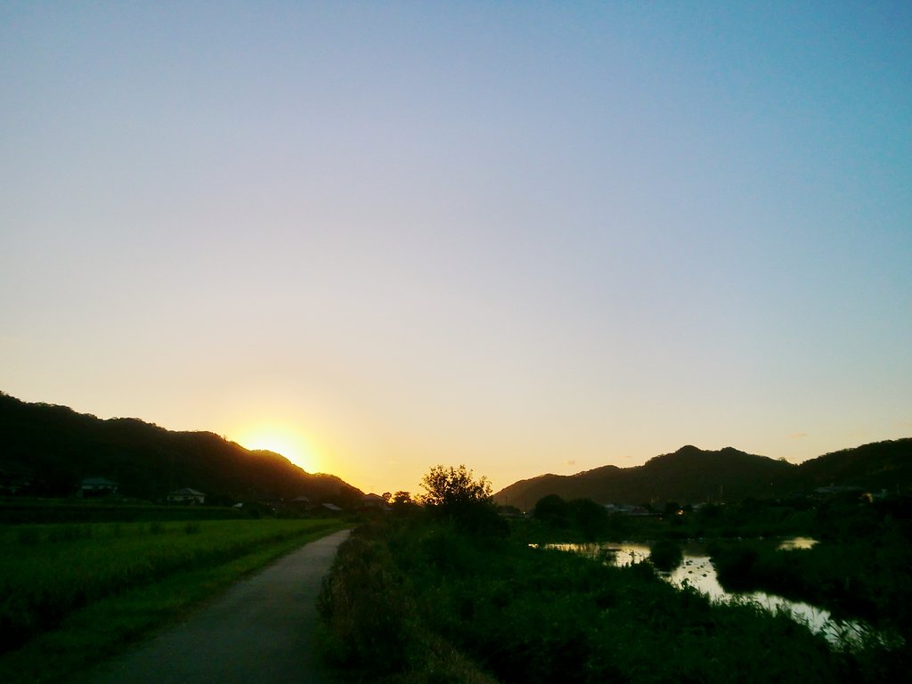 今日の夕焼け!