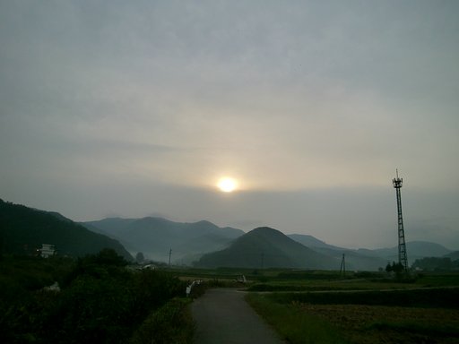 朝の東のお空
