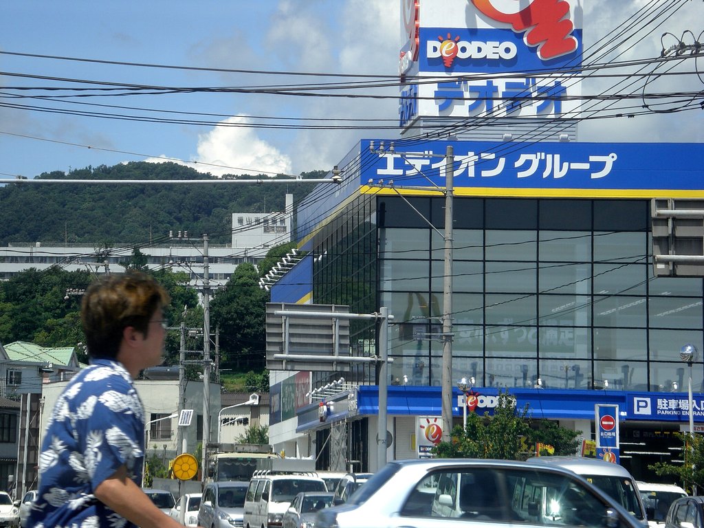 真夏の交差点