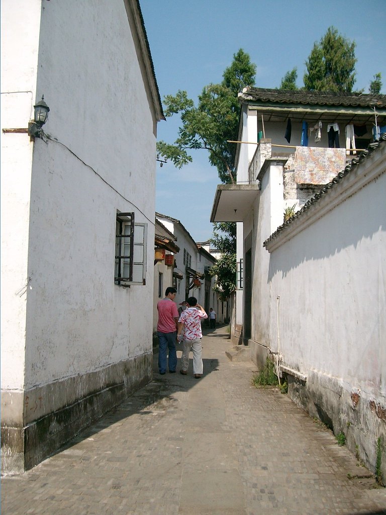 八卦村の路地裏