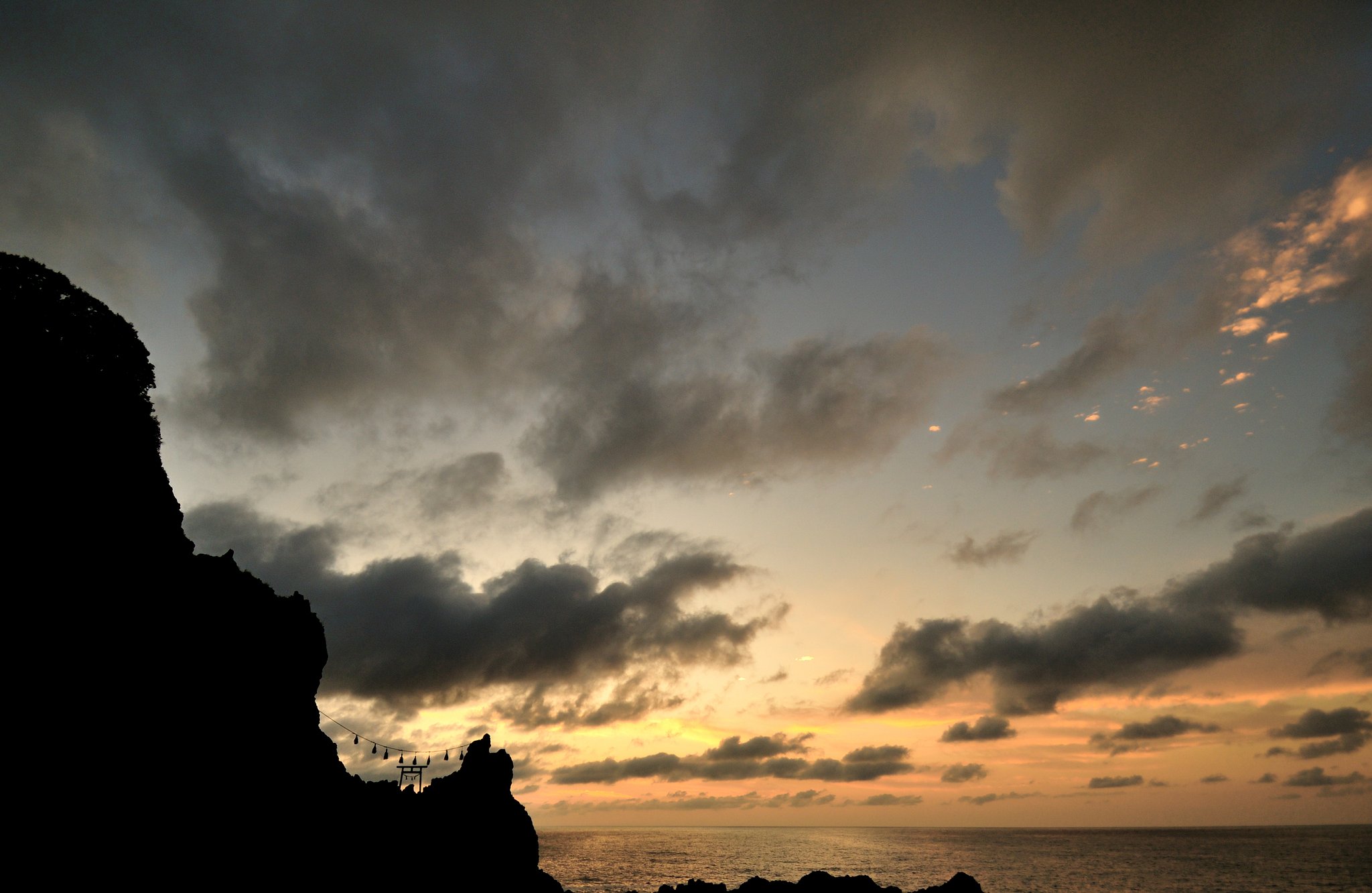 庄内海岸　夕景
