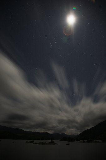 【流】夜空を飾る
