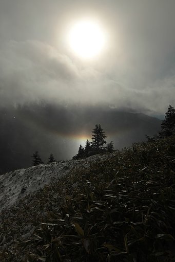 志賀高原でハロを