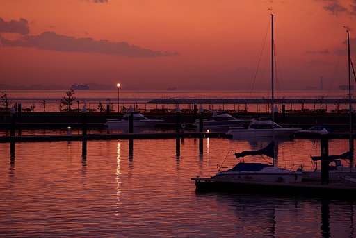 三河湾夕景