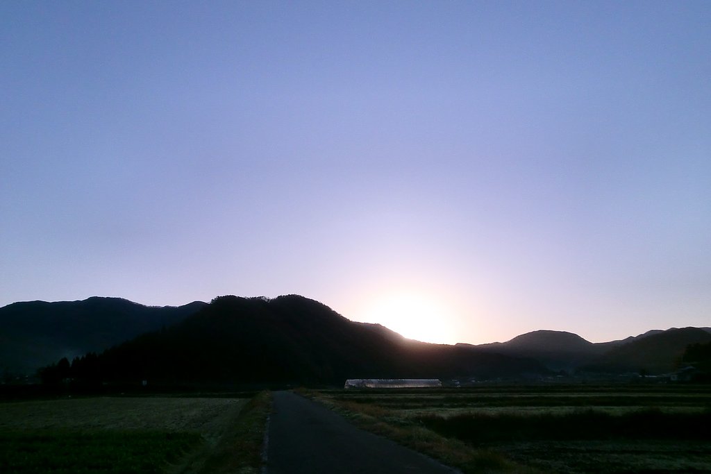 素晴らしい朝日の出!