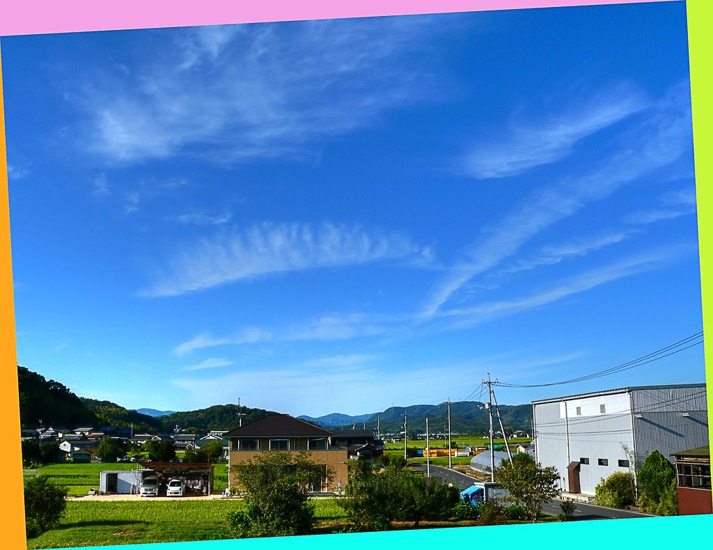 秋空の雲！
