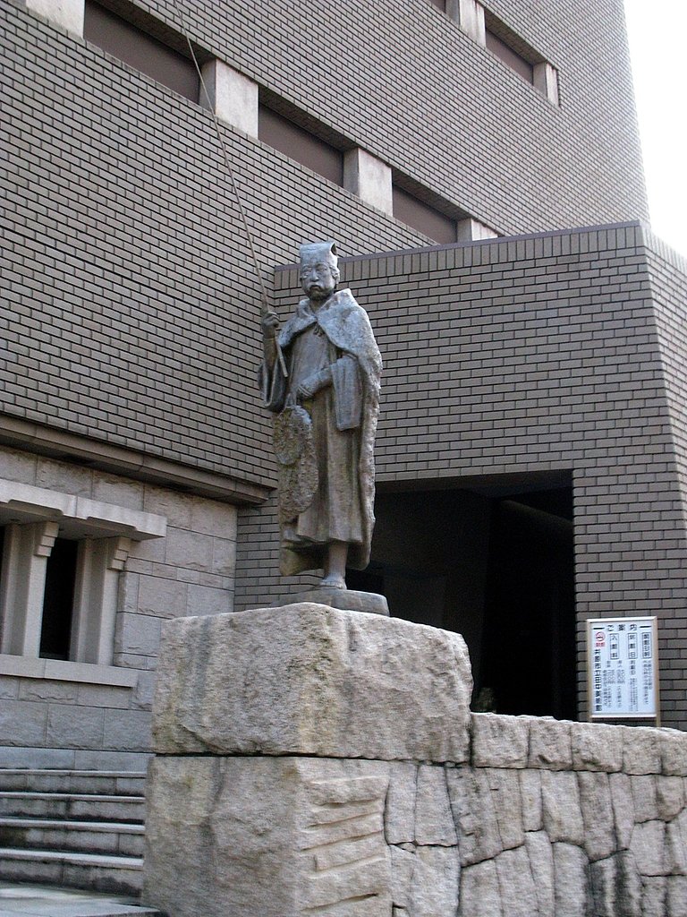 五浦釣人像