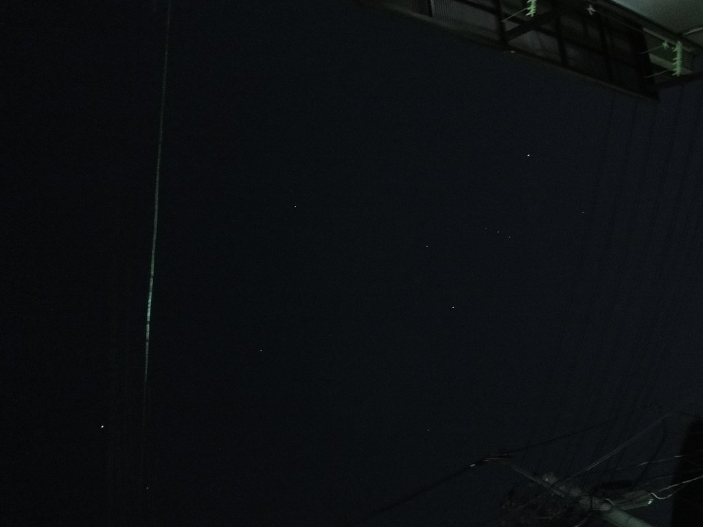 星が写る・・・