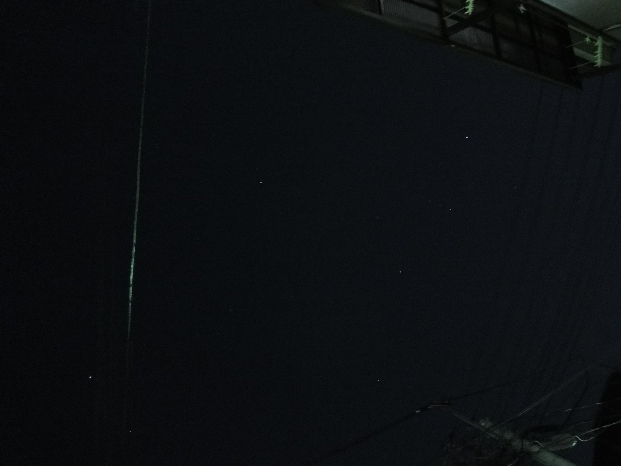星が写る・・・