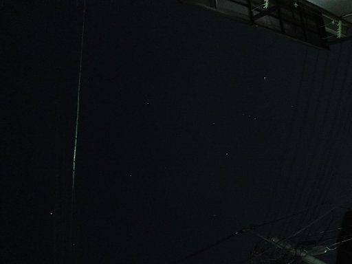 星が写る・・・