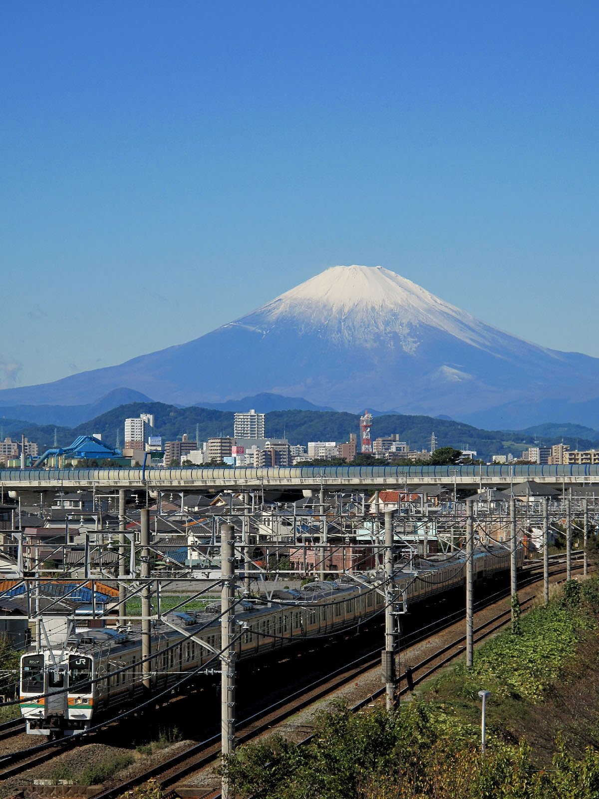 富士山と東海道線