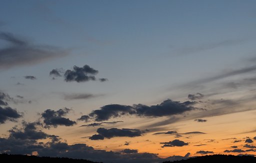 秋の夕空