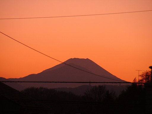 ■夕焼け富士-B