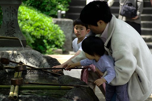 長谷寺の手水風景