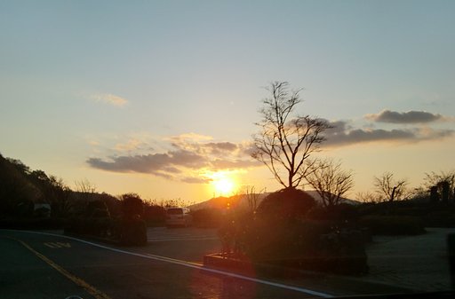 大観山からの夕日