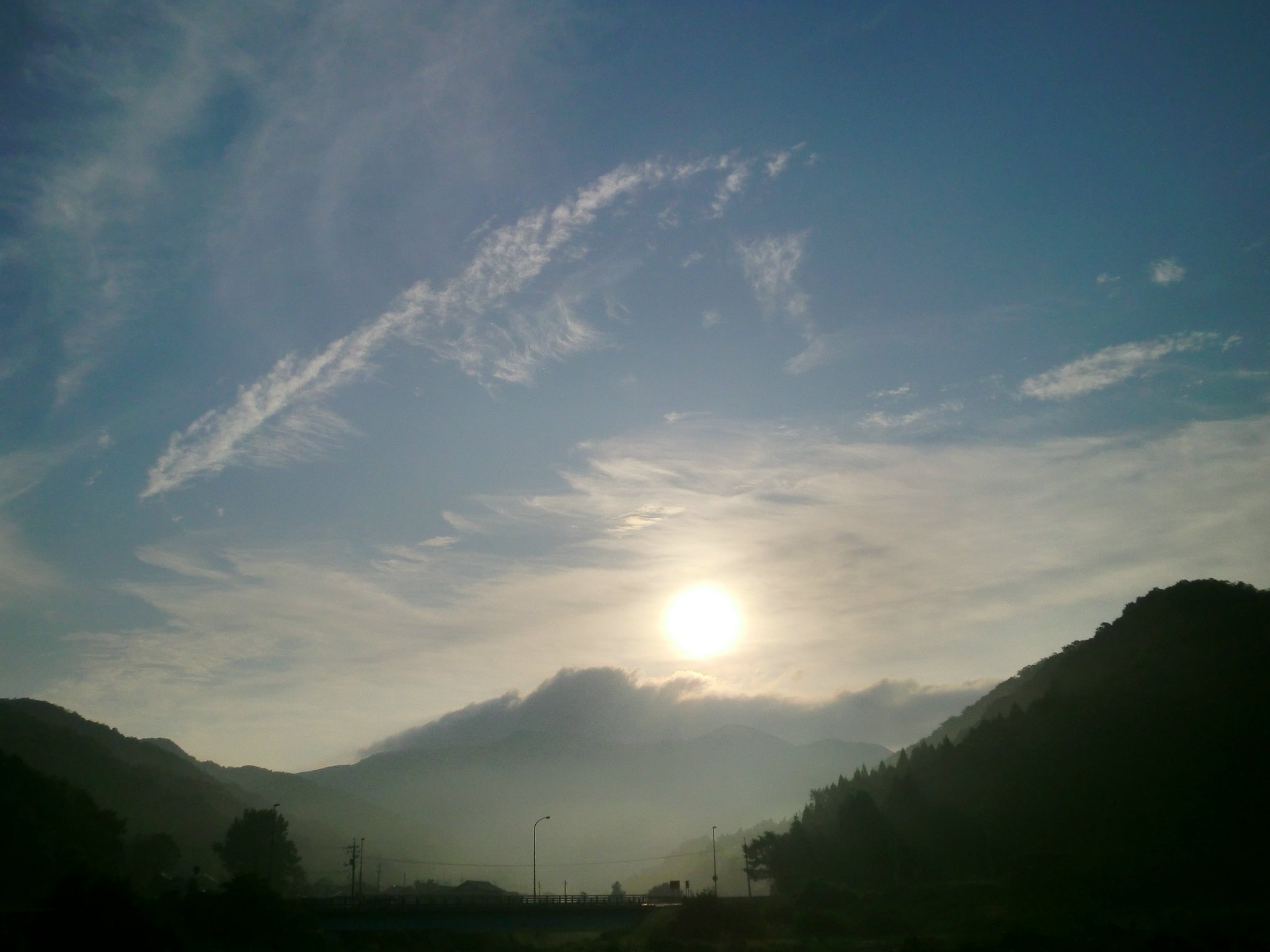 今朝の東のお空