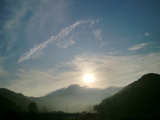 今朝の東のお空