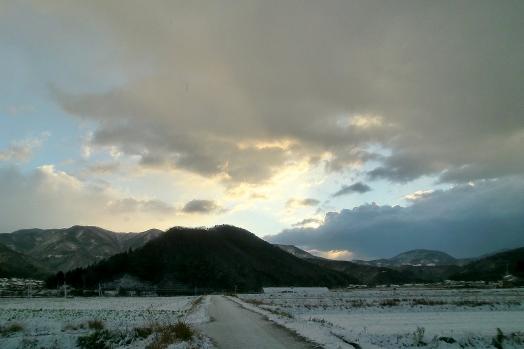 起用も雪降り!