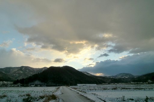 起用も雪降り!