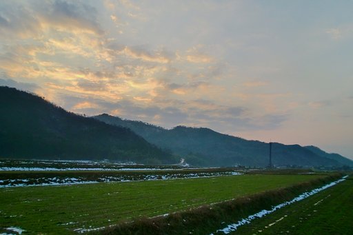 一寸だけ夕焼け!