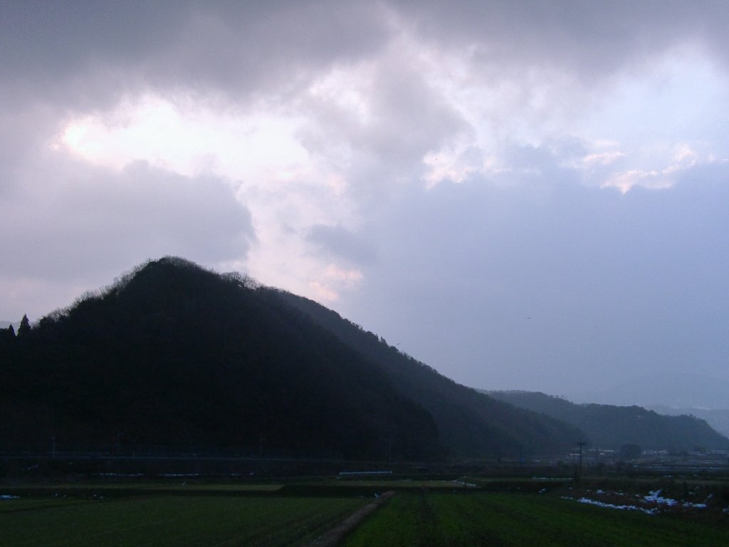 雨上がりの東の空