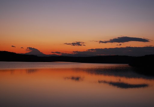 狭山湖夕景