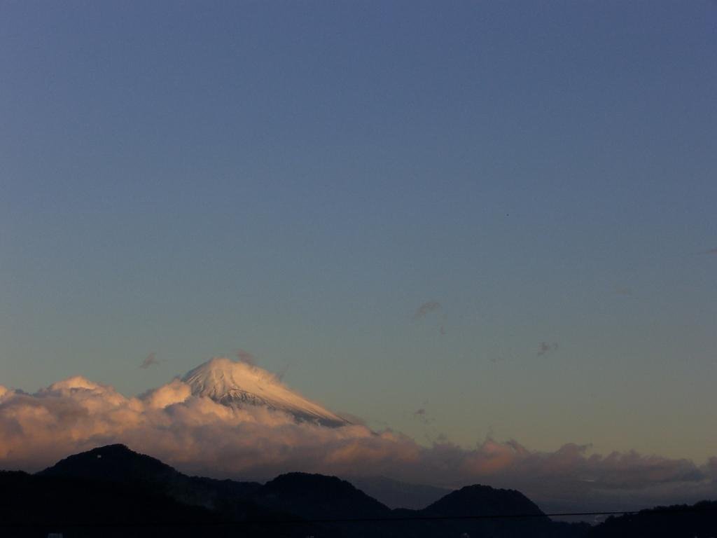 富士山雪化粧