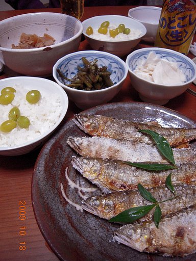 【秋】落ち鮎