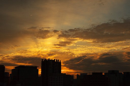 東京の空　今日の朝