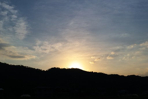 黄金色の夕焼け!