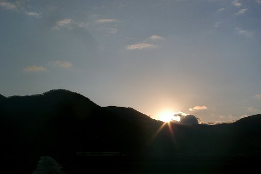 久しぶりの朝日の出!