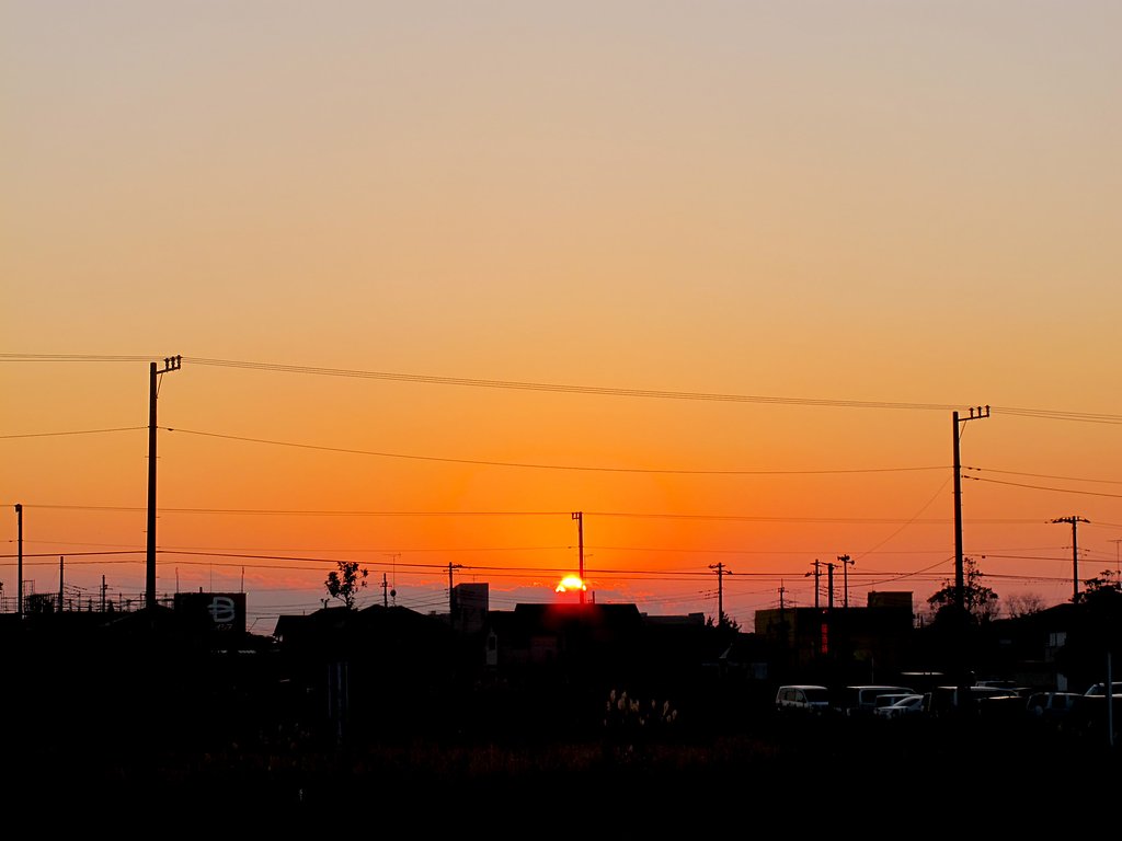 今日の夕暮れ