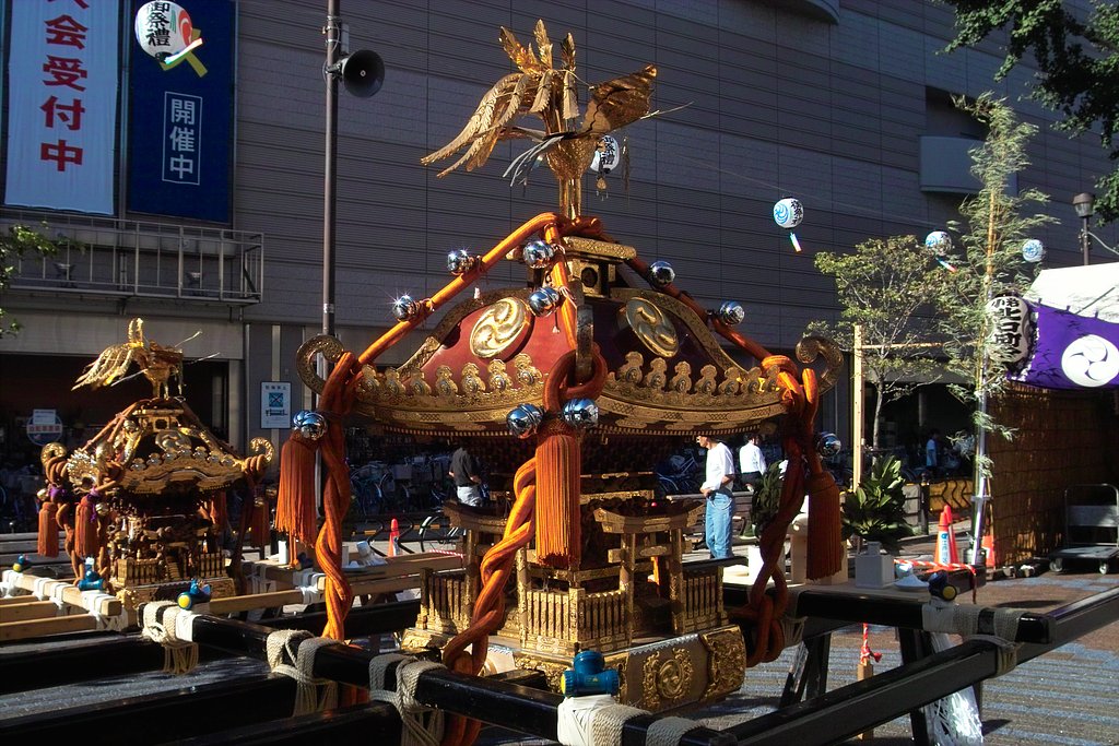小岩のお祭りで