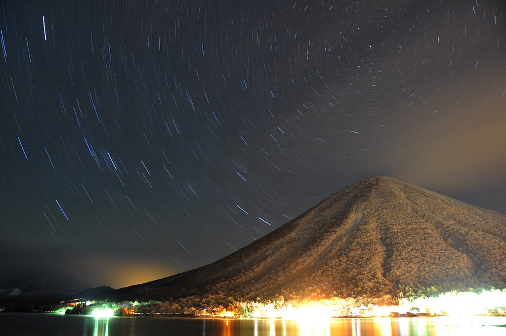 夜空の競演