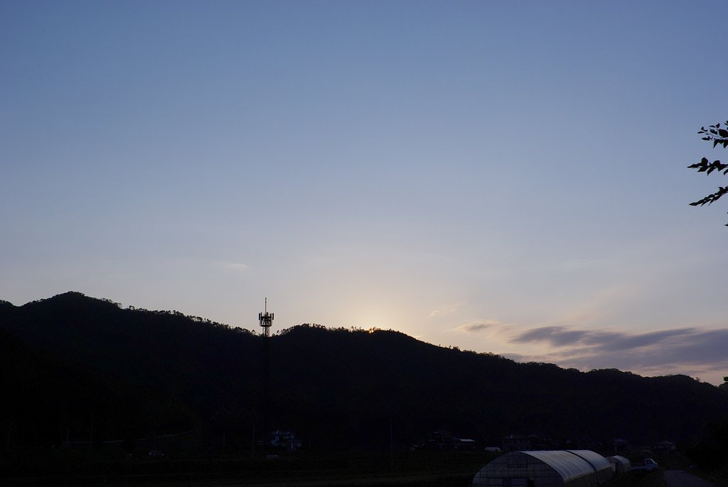 快晴の夕焼け!