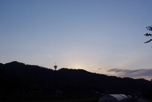 快晴の夕焼け!