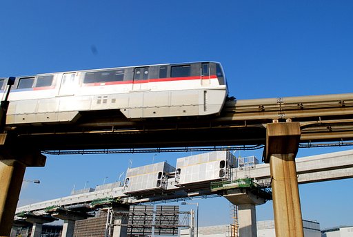 東京モノレール建設工事現場