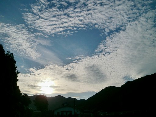 今朝の東空