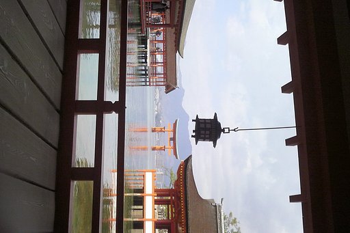 回廊と大鳥居
