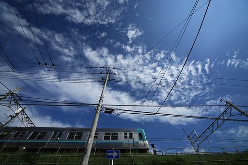 青空の下を走る !!!