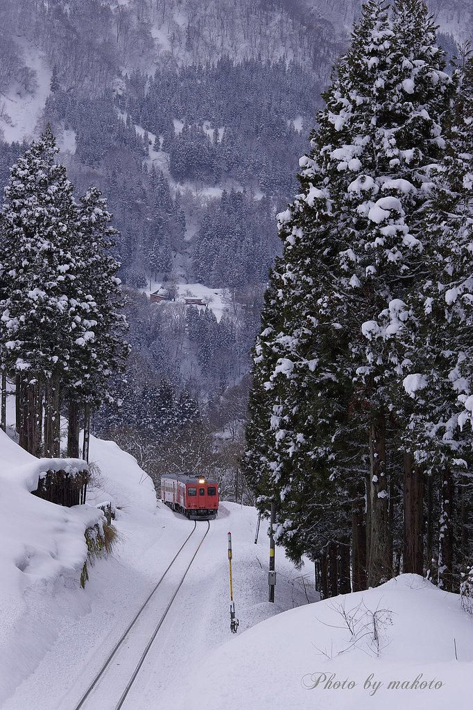 雪の大糸線
