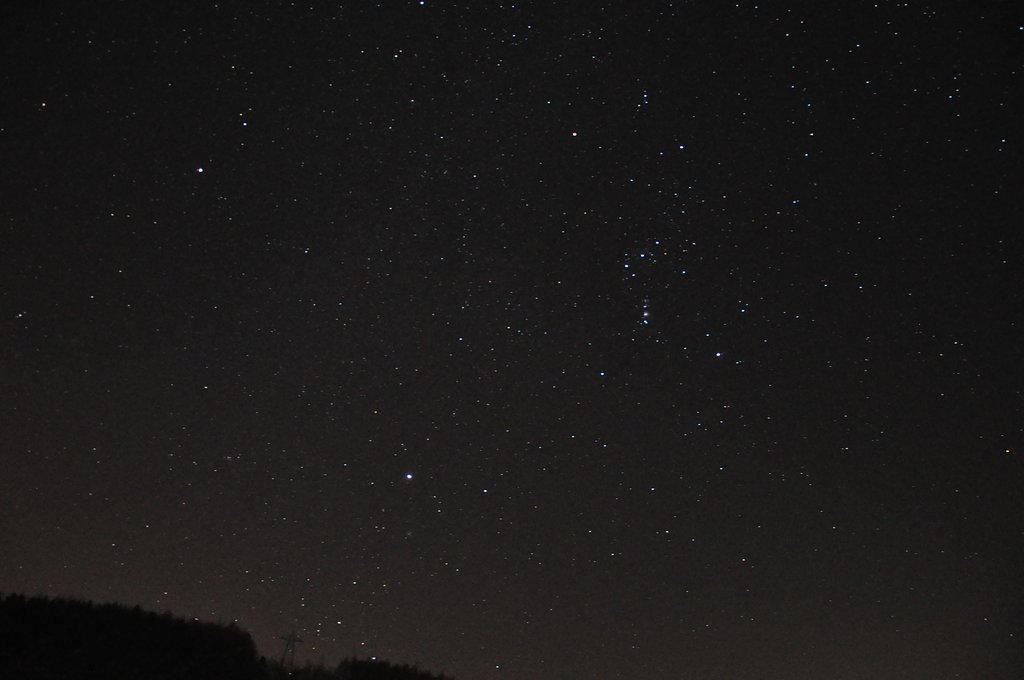 しばれる　星空