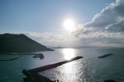 もと密航船監視廠から砂丘方面を