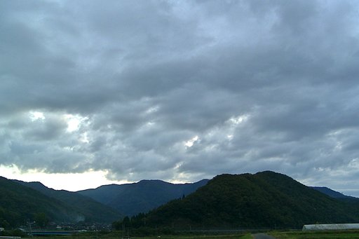どんよりと暗い今朝のお空