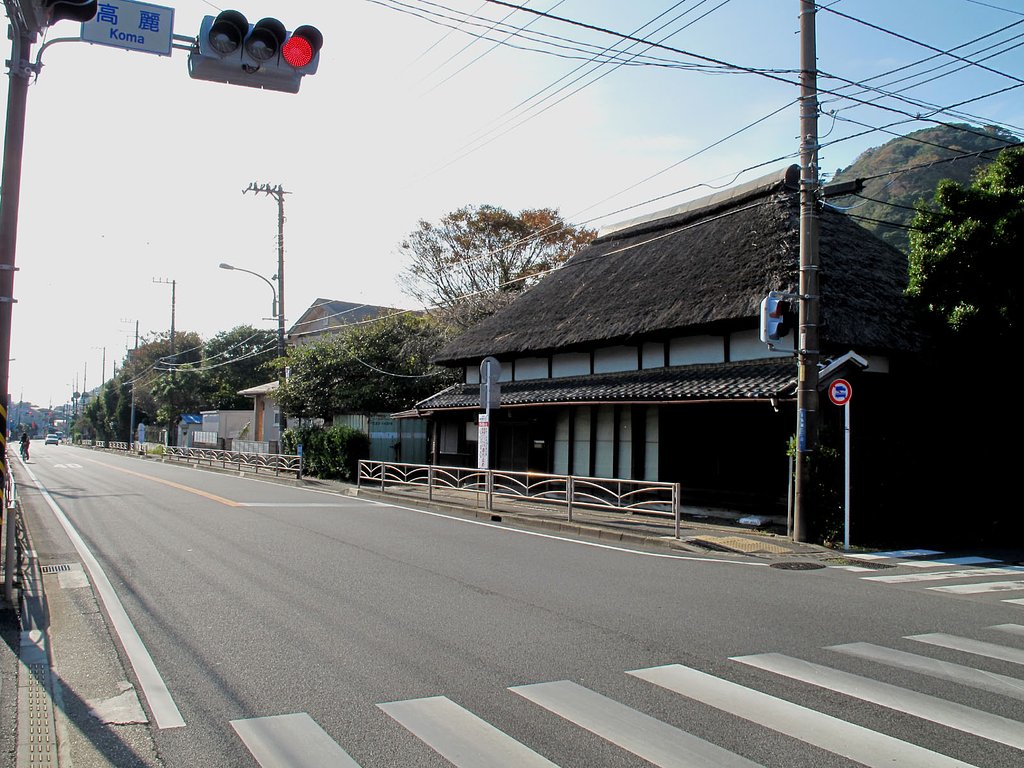 東海道の茅葺屋根