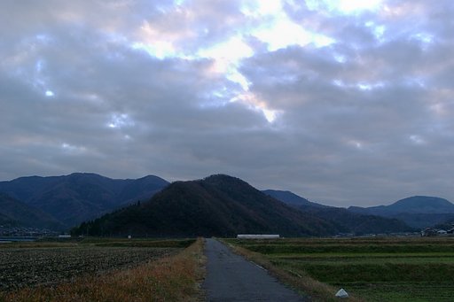 今朝の東の空