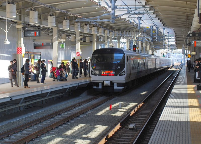 中央線武蔵境駅高架風景