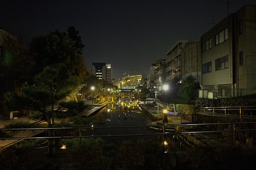 近所の公園夜景
